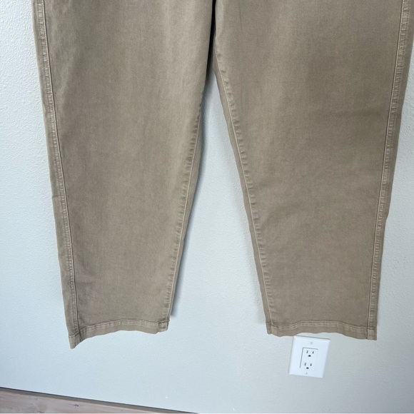AG Analeigh High Rise Straight Crop Jeans Sulphur Desert Taupe Casual Women 32 - Picture 7 of 13